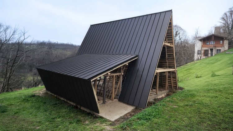 Roof with BELPROFILE click lock metal, Flat Matt RAL 7016 (anthracite grey)