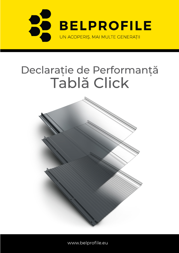 Declarație de performanță: Tablă Click