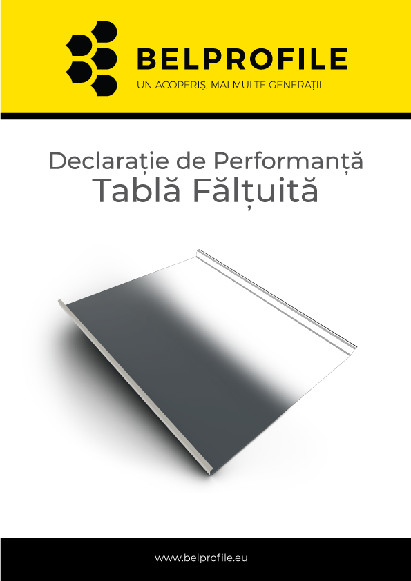 Declarație de performanță: Tablă Fălțuită