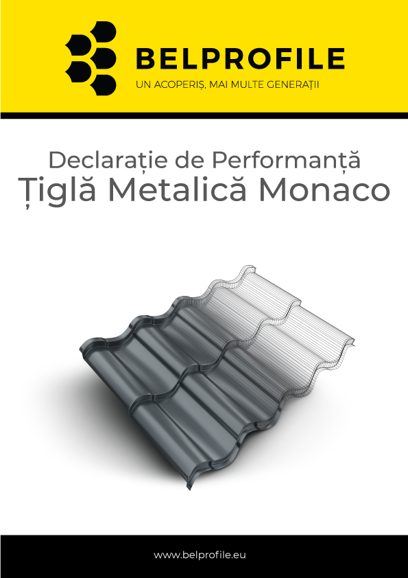 Declarație de performanță: Țiglă Metalică Monaco