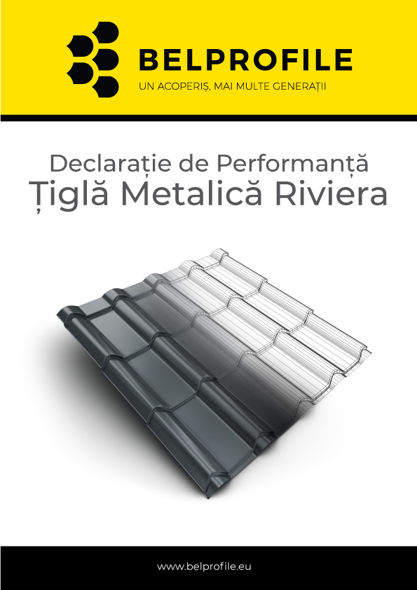 Declarație de performanță: Țiglă Metalică Riviera
