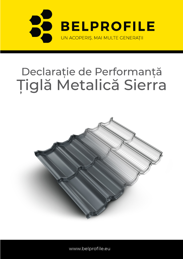 Declarație de performanță: Țiglă Metalică Sierra