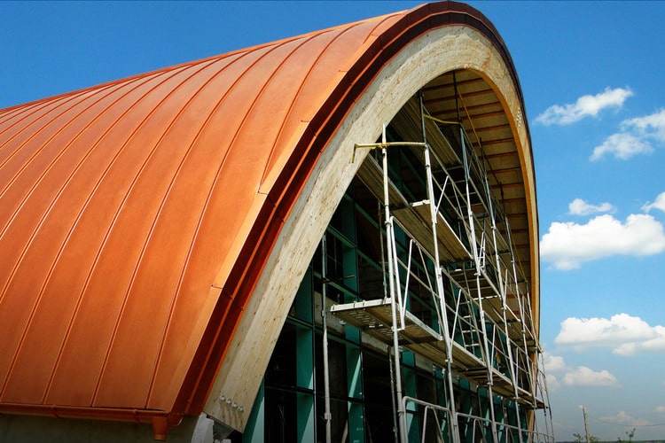 STANDING SEAM METAL PrinTech Hairline Copper