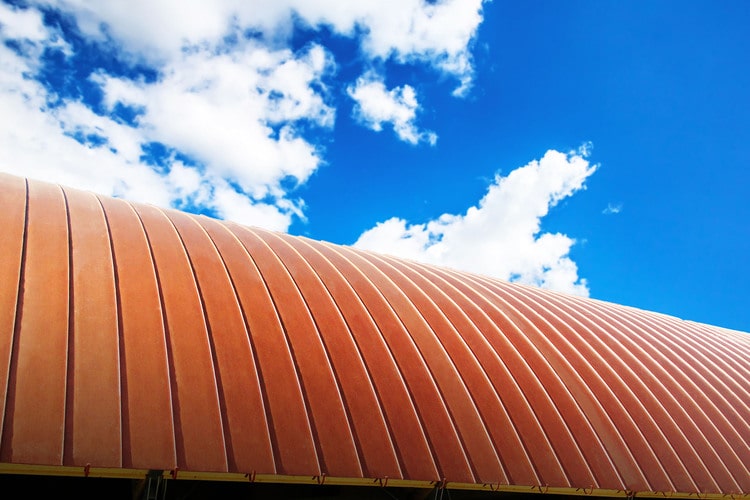 STANDING SEAM METAL PrinTech Hairline Copper